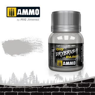 Ammo Drybrush Light Grey 40ml