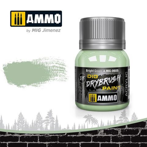 Ammo Drybrush Bright Green 40ml