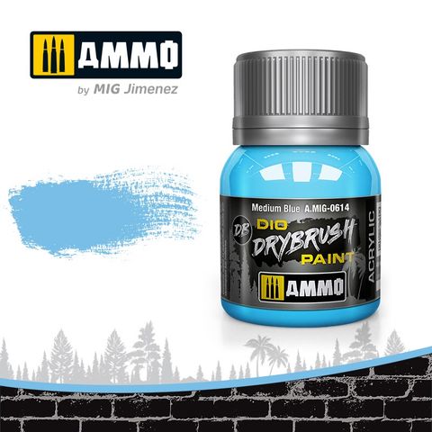 Ammo Drybrush Medium Blue 40ml