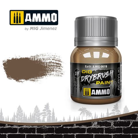 Ammo Drybrush Earth 40ml