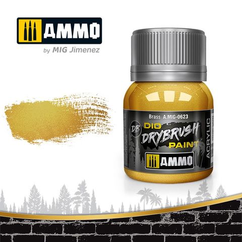 Ammo Drybrush Brass 40ml