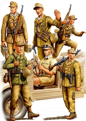 Hobbyboss 1:35 German Africa Corps 6 figures