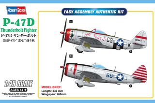 Hobbyboss 1:48 P-47D Thunderbolt Fighter