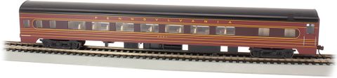 Bachmann PRR #4251 Fleet Of Modernism Smooth Side Coach, Lit Int. HO