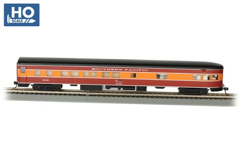 Bachmann, Southern Pacific 85ft Smooth Side Obs. Car #2954 Lit Int. HO