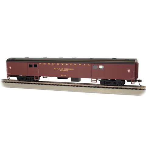 Bachmann, PRR #9230 72ft Smooth Side Baggage Car, HO Scale