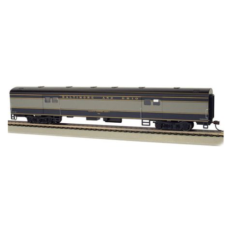 Bachmann, Baltimore & Ohio 72ft Smooth Side Baggage Car #763, HO Scale