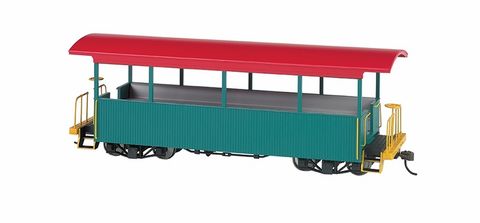Bachmann Excursion Car, Green/Red RoofOn30 Scale