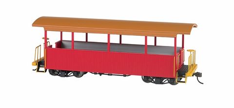 Bachmann Excursion Car, Red/Tan Roof. On30 Scale