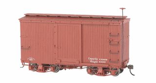 Bachmann 18ft Freight Car ( 2 per box )Painted Oxide Red. On30 Scale
