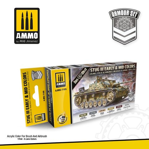 Ammo Stug III Early & Mid Colour Set