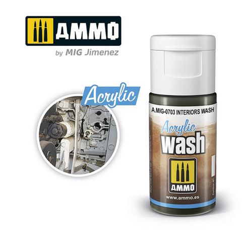 Ammo Acrylic Wash Interiors 15ml