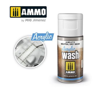 Ammo Acrylic Wash Neutral Grey