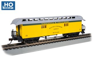 Bachmann Virginia & Truckee #21 Old TimeBaggage Car. HO Scale