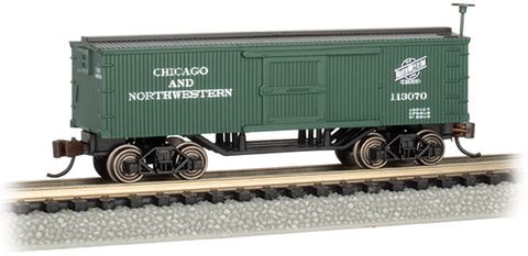 Bachmann Chicago & Nth Western #113070 Old Time Boxcar. N Scale