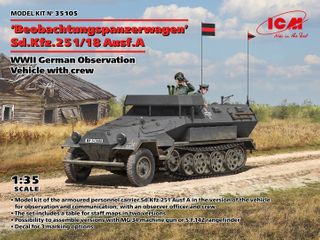 ICM 1:35 Beobachtungs panzerwagen Sd Kfz51 / 18 Ausf A