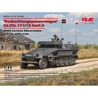 ICM 1:35 Beobachtungs panzerwagen Sd Kfz51 / 18 Ausf A