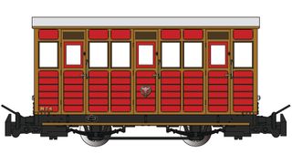 Bachmann Talyllyn Carriage #4d - Red