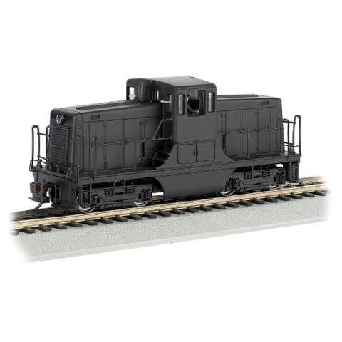 Bachmann Painted, GE 44-Ton Switcher Painted Black Unlettered