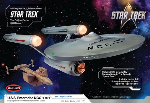 Polar Lights 1:1000 Star Trek USS Enterprise NCC-1701 Original Snap
