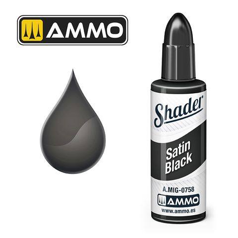 Ammo Matt Shader Satin Black 10ml