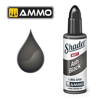 Ammo Matt Shader Ash Black 10ml