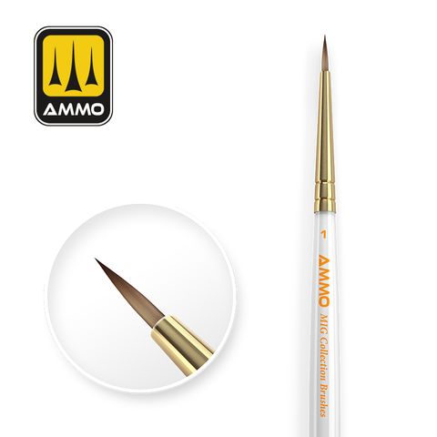 Ammo MIG Collection Brushes Conical 1