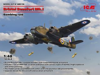 ICM 1:48 Bristol Beaufort Mk I Bombing Raid