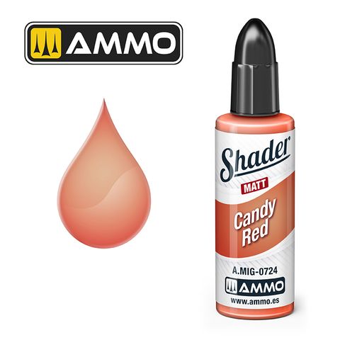 Ammo Matt Shader Candy Red 10ml