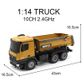 Huina 1:14 2.4G 10Ch RC Dump Truck W/Sound