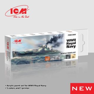 ICM Paint Set WWII Royal Navy