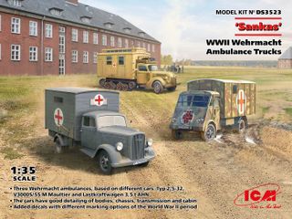 ICM 1:35 'Sankas' WWII Wehrmacht Ambulance Trucks