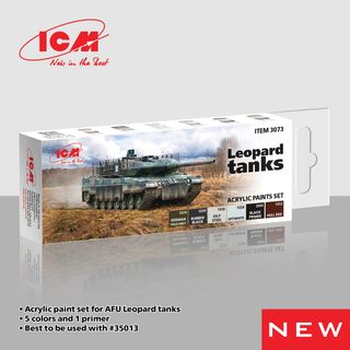 ICM Paint Set Leopard Tanks