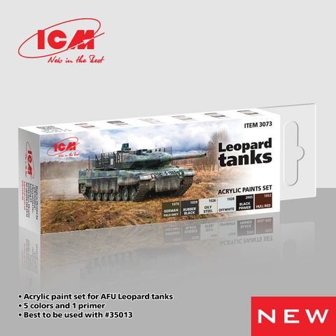 ICM Paint Set Leopard Tanks