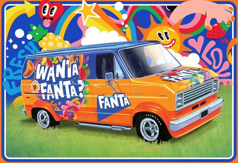 AMT 1:25 1977 Ford Custom Van Fanta