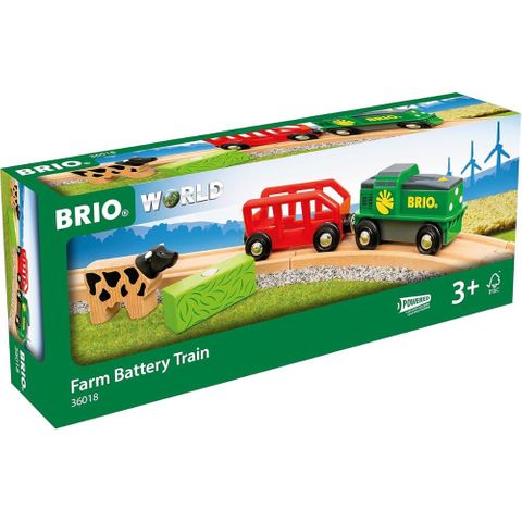 BRIO Farm Battery Train 4 Pieces