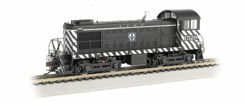 Bachmann ATSF #1528 (Zebra Stripe) Locow/DCC, N Scale