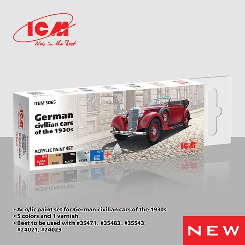 ICM Paint Set 1930 German Civilian Cars