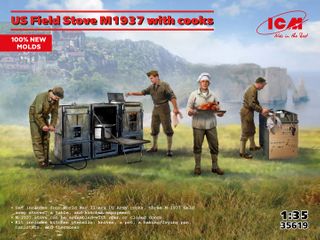 ICM 1:35 US Field Stove M-1937 with cooks