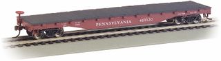 Bachmann PRR #469530 52ft Flat Car Silver Series. HO Scale