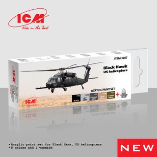 ICM Paint Set Black Hawk US Helicopters