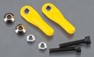 Dubro 4-40 Swivel Ball Links W/Hware Yellow*