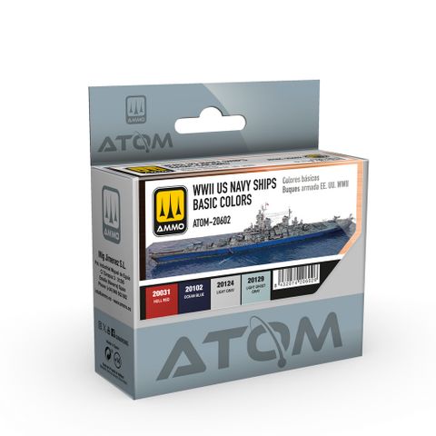 ATOM WWII US Navy Ships Basic Colour Set