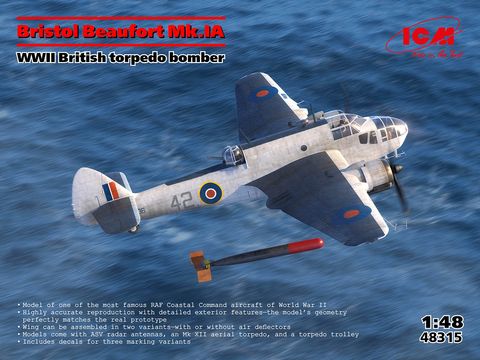 ICM 1:48 Bristol Beaufort Mk IA Torpedo-Bomber