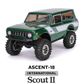 Redcat 1:18 EP Ascent Rock Crawler Intertional Scout II - Green