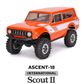 Redcat 1:18 EP Ascent Rock Crawler Intertional Scout II - Orange