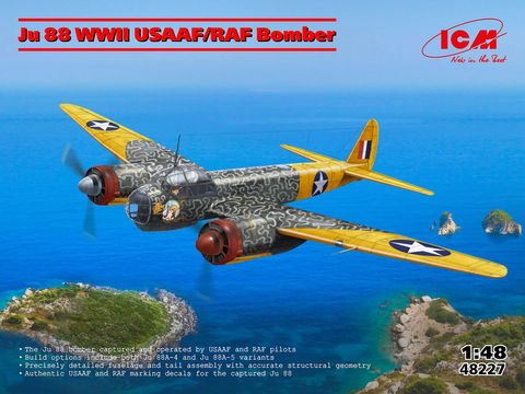 ICM 1:48 Ju 88 WWII USAAF/RAF Bomber