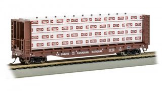 Bachmann Canadian National #604215 (Brown) w/ Lumber Load