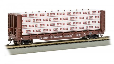 Bachmann Canadian National #604215 (Brown) w/ Lumber Load