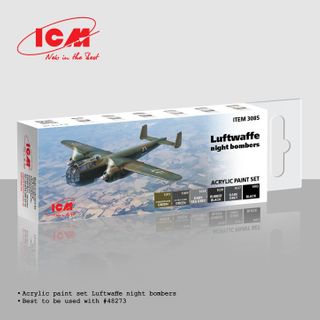 ICM Paint Set to Suit Luftwaffe night bombers